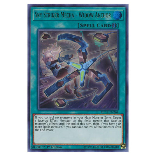 Yu-Gi-Oh! - 2019 Gold Sarcophagus Tin Mega Pack - Sky Striker Mecha - Widow Anchor (Ultra Rare) MP19-EN264