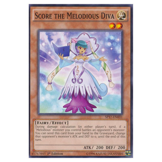 Yu-Gi-Oh! - Star Pack Battle Royal - Score the Melodious Diva (Common) SP17-EN031