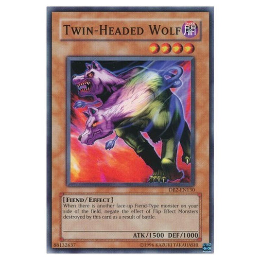 Yu-Gi-Oh! - Dark Beginning 2 - Twin-Headed Wolf (Common) DB2-EN130