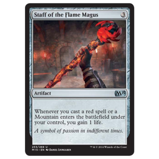 Magic the Gathering - M15 Core Set - Staff of the Flame Magus - 233/269