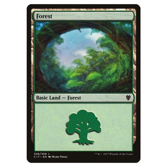 Magic The Gathering - Commander 2017 - Forest - 308/309