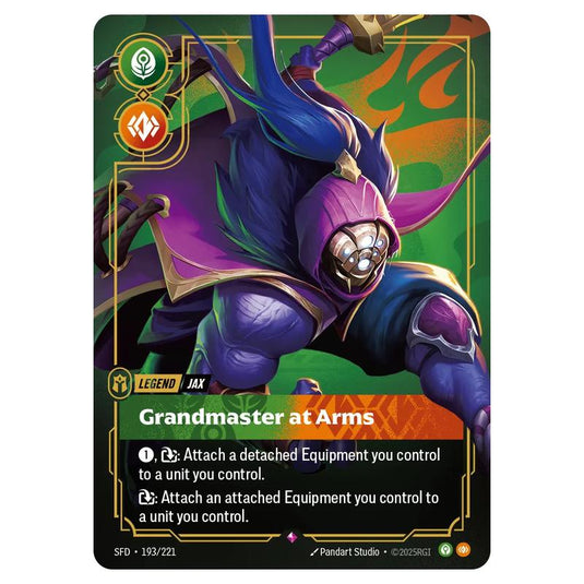 Riftbound: League of Legends TCG - Spiritforged - Jax - Grandmaster at Arms - 193/221