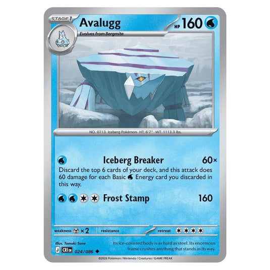 Pokemon - Mega Evolution - Chaos Rising - Avalugg - 024/086