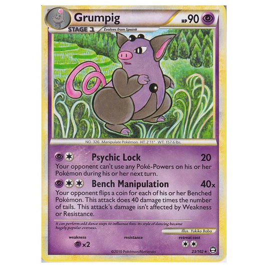 Pokemon - HGSS - Triumphant - Grumpig 23/102