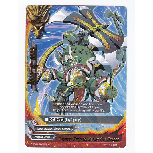 Future Card Buddyfight - Drums Adventures - Thunder Knights, Battle Axe Dragon - 23/105