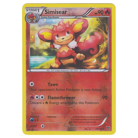 Pokemon - XY Base Set - (Reverse Holo) Simisear - 23/146