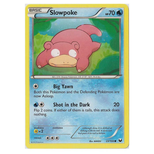 Pokemon - Black & White - Dark Explorers - Slowpoke - 23/108