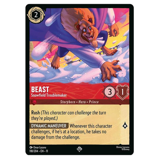 Lorcana - Winterspell - Beast - Snowfield Troublemaker (Super Rare) - 118/204