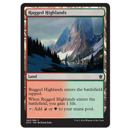 Magic the Gathering - Khans Of Tarkir - Rugged Highlands - 240/269