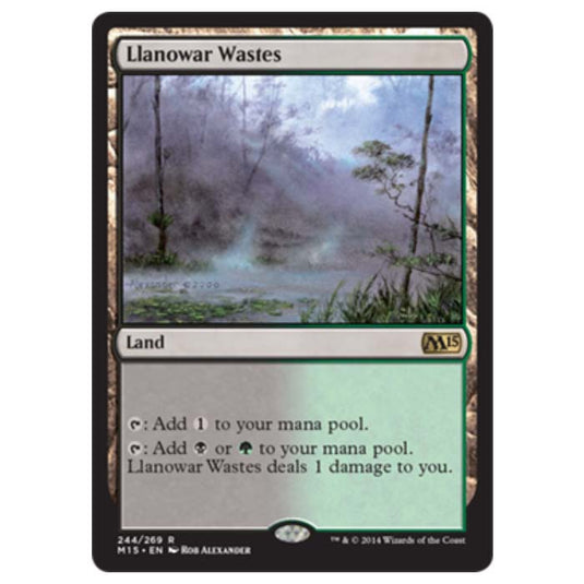 Magic the Gathering - M15 Core Set - Llanowar Wastes - 244/269