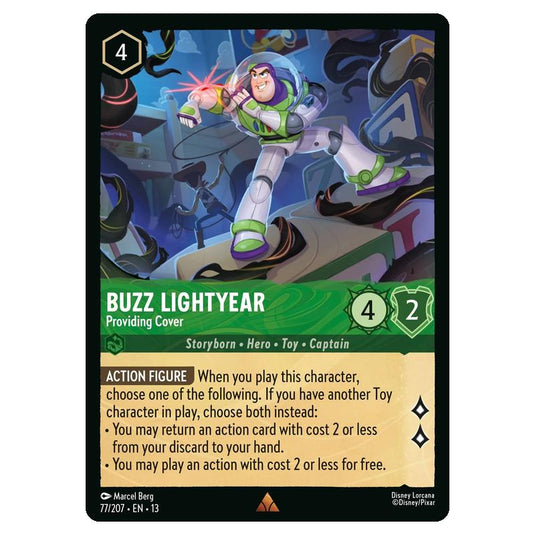 Lorcana - Attack of the Vine - Buzz Lightyear - Providing Cover (Rare) - 77/207