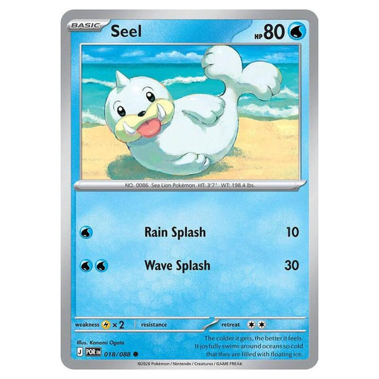 Pokemon - Mega Evolution - Perfect Order - Seel - 018/088