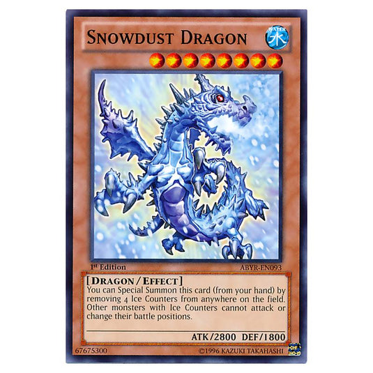 Yu-Gi-Oh! - Abyss Rising - Snowdust Dragon (Common) ABYR-EN093