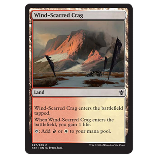 Magic the Gathering - Khans Of Tarkir - Wind-Scarred Crag - 247/269