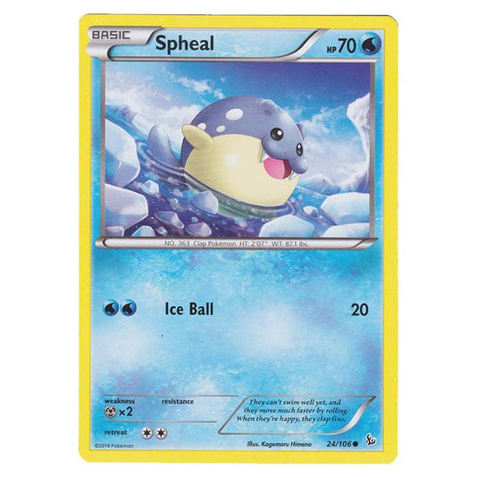 Pokemon - XY - Flashfire - Spheal - 24/106