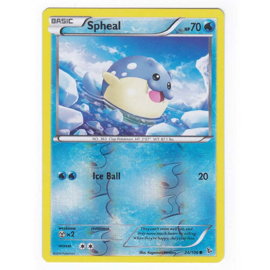 Pokemon - XY - Flashfire - (Reverse Holo) Spheal - 24/106