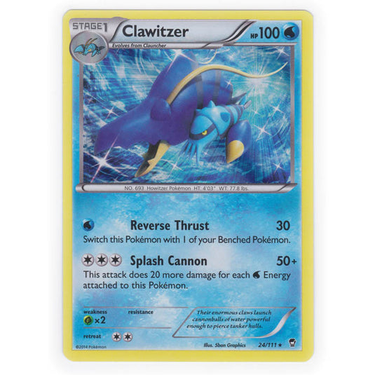 Pokemon - XY Furious Fists - Clawitzer - 24/111