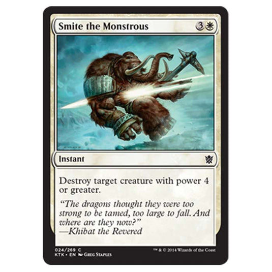 Magic the Gathering - Khans Of Tarkir - Smite the Monstrous - 24/269