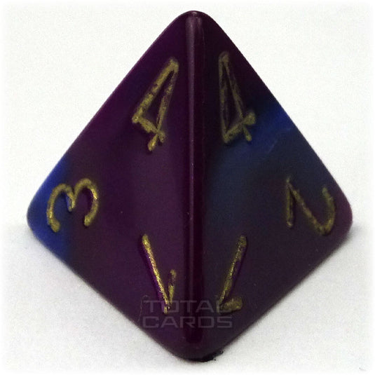 Chessex - Gemini 16mm D4 - Blue-Purple w/Gold