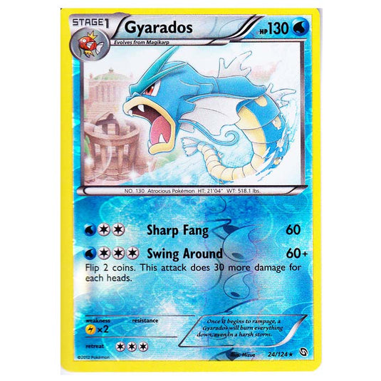 Pokemon - Black & White - Dragons Exalted - (Reverse Holo) Gyarados - 24/124