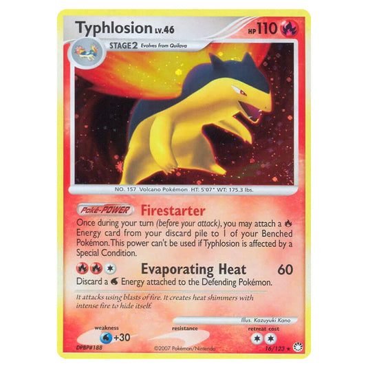 Pokemon - Mysterious Treasures - Typhlosion Lv.46 - 16/123