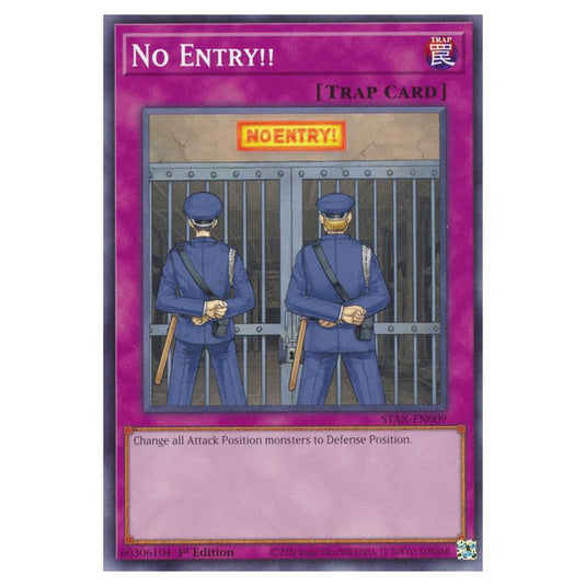 Yu-Gi-Oh! - 2-Player Starter Set - No Entry!! (Common) STAX-EN009