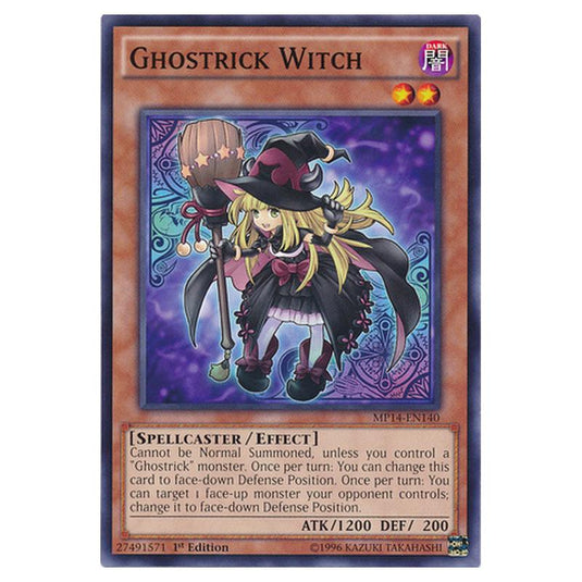 Yu-Gi-Oh! - 2014 Mega-Tin Mega Pack - Ghostrick Witch (Common) MP14-EN140
