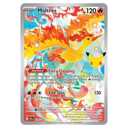 Pokemon - 30th Celebration - Moltres - 130/128