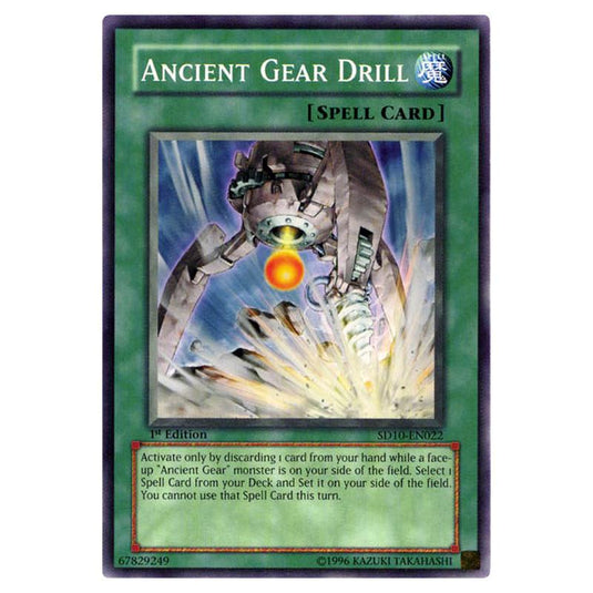 Yu-Gi-Oh! - Structure Deck - Machine Re-Volt - Ancient Gear Drill (Common) SD10-EN022