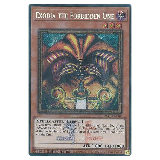 Exodia the Forbidden One 25LP-EN000b card from the Yu-Gi-Oh! set World Championship 2025 - Limited Pack