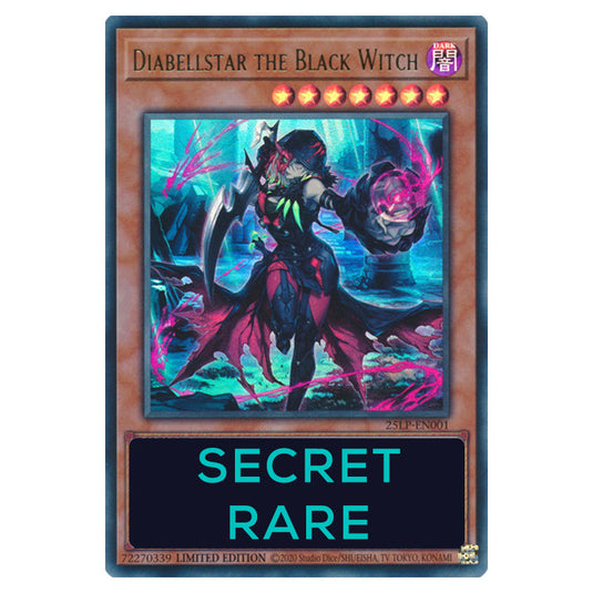 Diabellstar the Black Witch 25LP-EN001b card from the Yu-Gi-Oh! set World Championship 2025 - Limited Pack