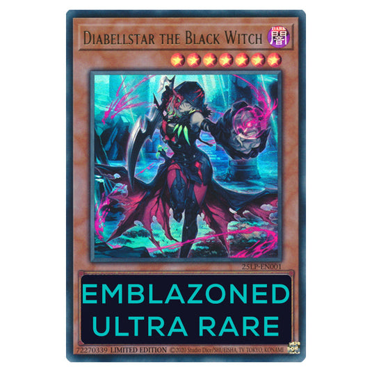 Diabellstar the Black Witch 25LP-EN001c card from the Yu-Gi-Oh! set World Championship 2025 - Limited Pack