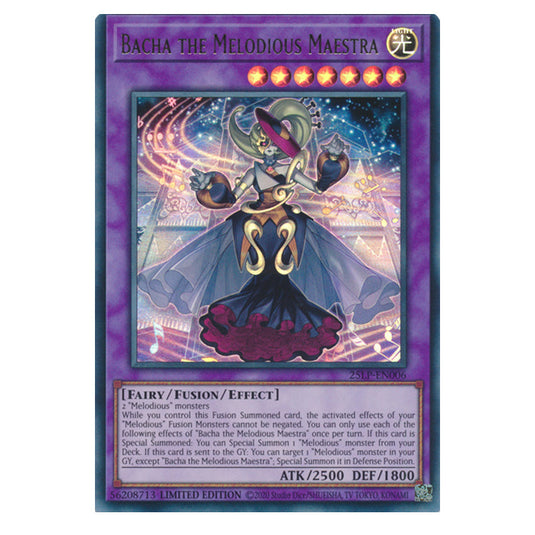 Bacha the Melodious Maestra 25LP-EN006a card from the Yu-Gi-Oh! set World Championship 2025 - Limited Pack