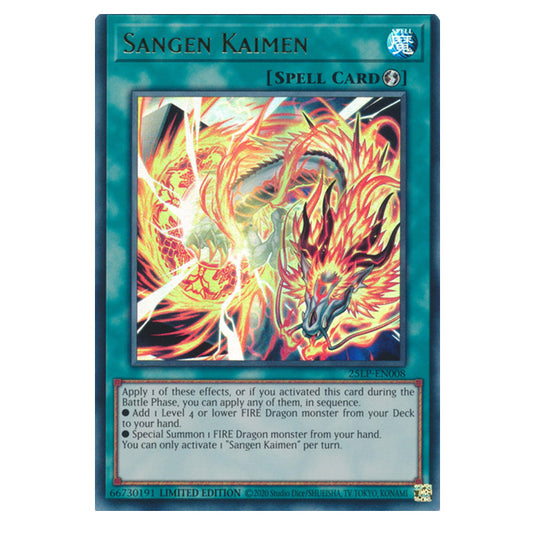 Sangen Kaimen 25LP-EN008a card from the Yu-Gi-Oh! set World Championship 2025 - Limited Pack