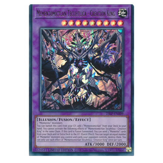 Mementomictlan Tecuhtlica - Creation King 25LP-EN009a card from the Yu-Gi-Oh! set World Championship 2025 - Limited Pack