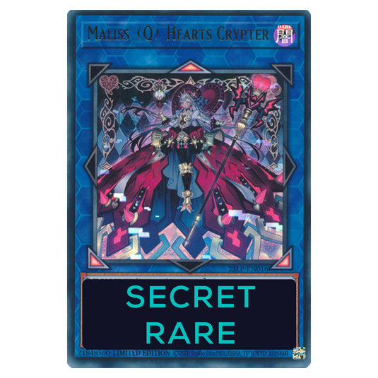Maliss <Q> Hearts Crypter 25LP-EN016b card from the Yu-Gi-Oh! set World Championship 2025 - Limited Pack