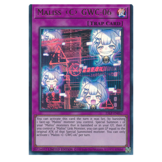 Maliss <C> GWC-06 25LP-EN017a card from the Yu-Gi-Oh! set World Championship 2025 - Limited Pack