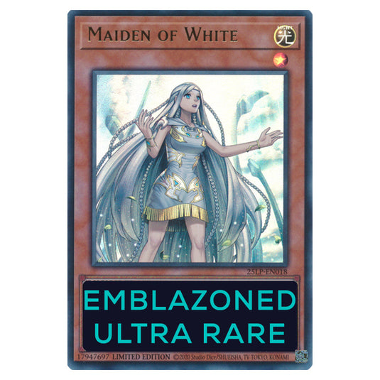 Maiden of White 25LP-EN018c card from the Yu-Gi-Oh! set World Championship 2025 - Limited Pack
