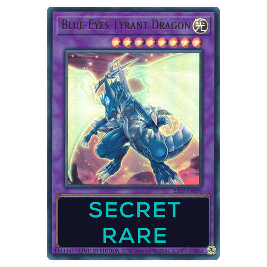 Blue-Eyes Tyrant Dragon 25LP-EN019b card from the Yu-Gi-Oh! set World Championship 2025 - Limited Pack