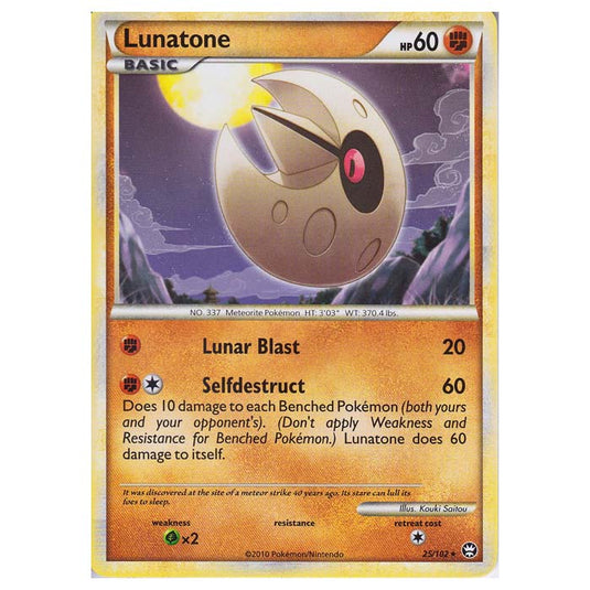 Pokemon - HGSS - Triumphant - Lunatone 25/102