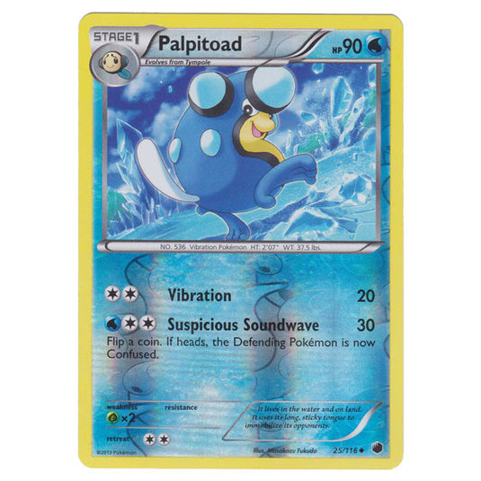 Pokemon - Black & White - Plasma Freeze - (Reverse Holo) Palpitoad - 25/116