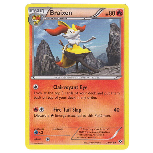 Pokemon - XY Base Set - Braixen - 25/146