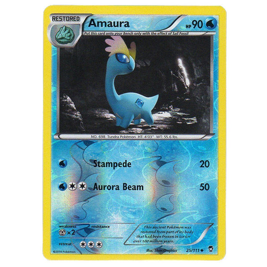 Pokemon - XY Furious Fists - (Reverse Holo) - Amaura - 25/111