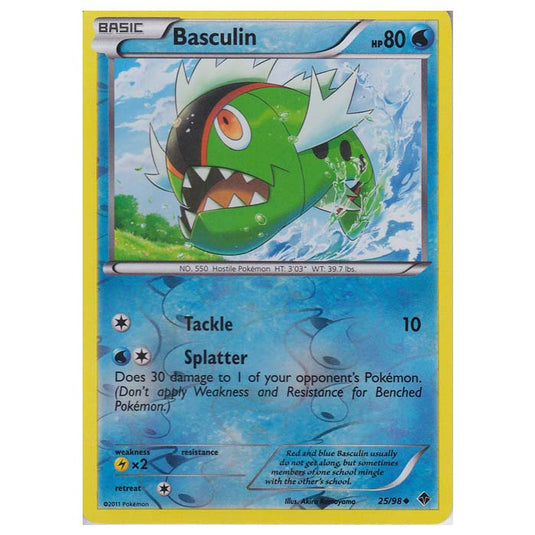 Pokemon - Black & White - Emerging Powers - (Reverse Holo) - Basculin 25/98