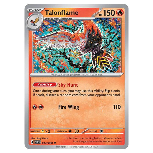 Pokemon - Mega Evolution - Perfect Order - Talonflame - 014/088