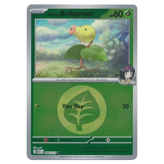 Pokemon - Mega Evolution - Ascended Heroes - Energy Reverse Holo - Erika's Bellsprout - 004/217