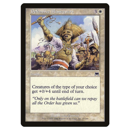 Magic The Gathering - Onslaught - Defensive Maneuvers - 23/350 (Foil)