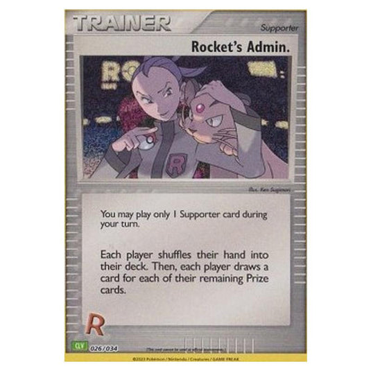 Pokemon - Pokémon Trading Card Game Classic - Venusaur & Lugia ex Deck - Rocket's Admin. 026