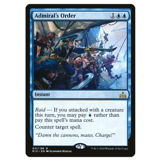 Magic The Gathering - Rivals Of Ixalan - Admiral\\'s Order - 31/196 (Foil)
