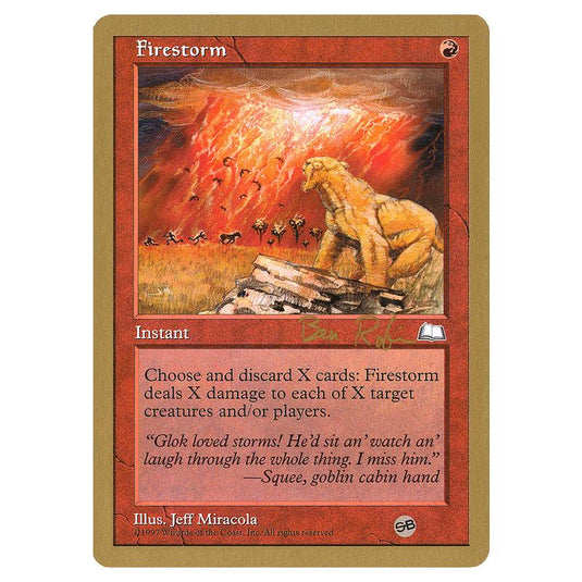 Magic the Gathering - World Championship Decks 1998 - Firestorm - br101sb